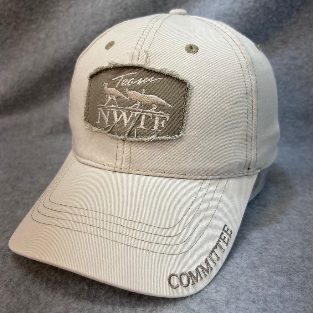National Wild Turkey Federation Team NWTF Men Tan Hat Committee Patch OSFM